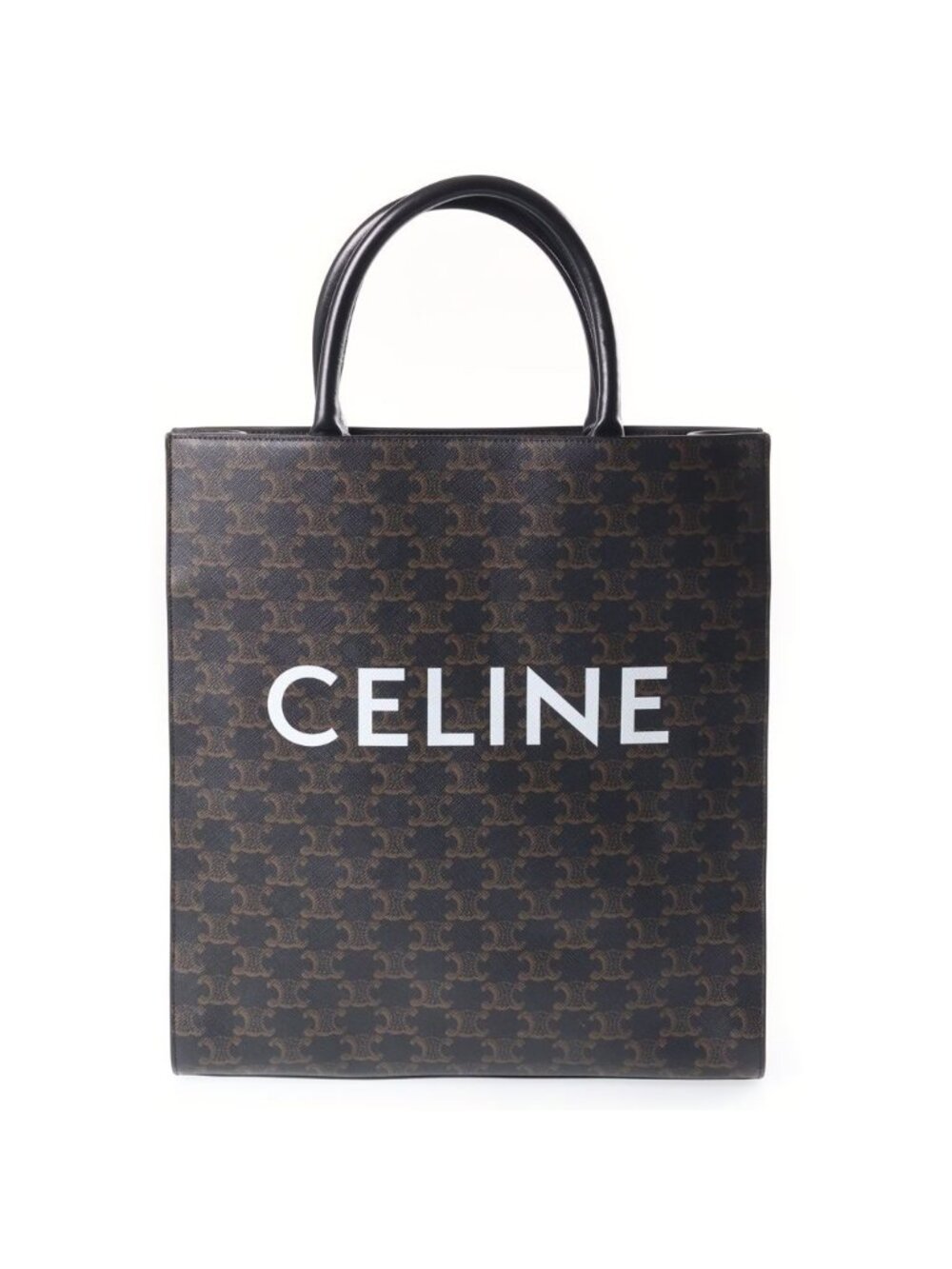 Celine Triomphe Vertical Cabas Small Leather 2-Way Handbag Multi